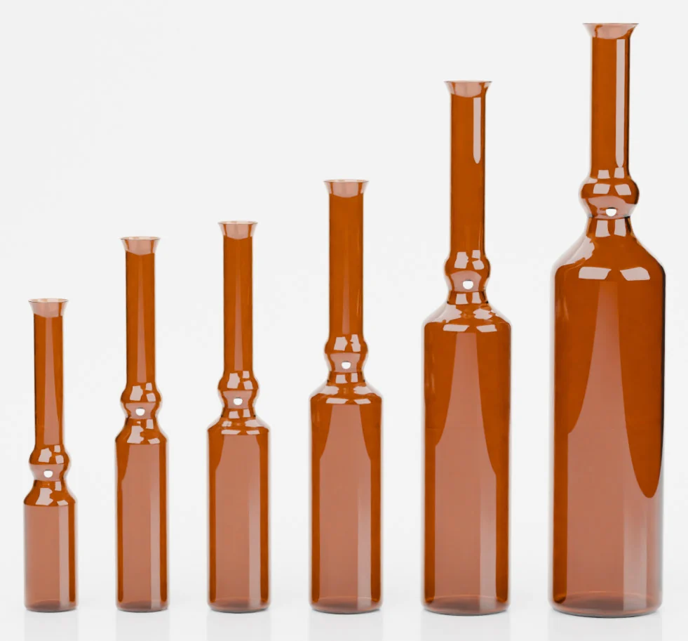 Form B ampoules, 1 to 20 ml