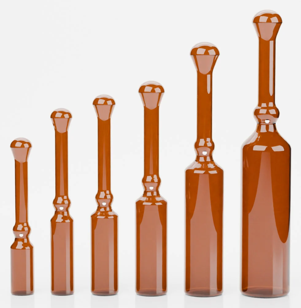 Form D ampoules, 1 to 20 ml