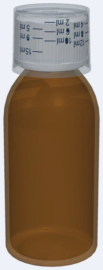 Complete pack: bottle, CRC 28 and cup